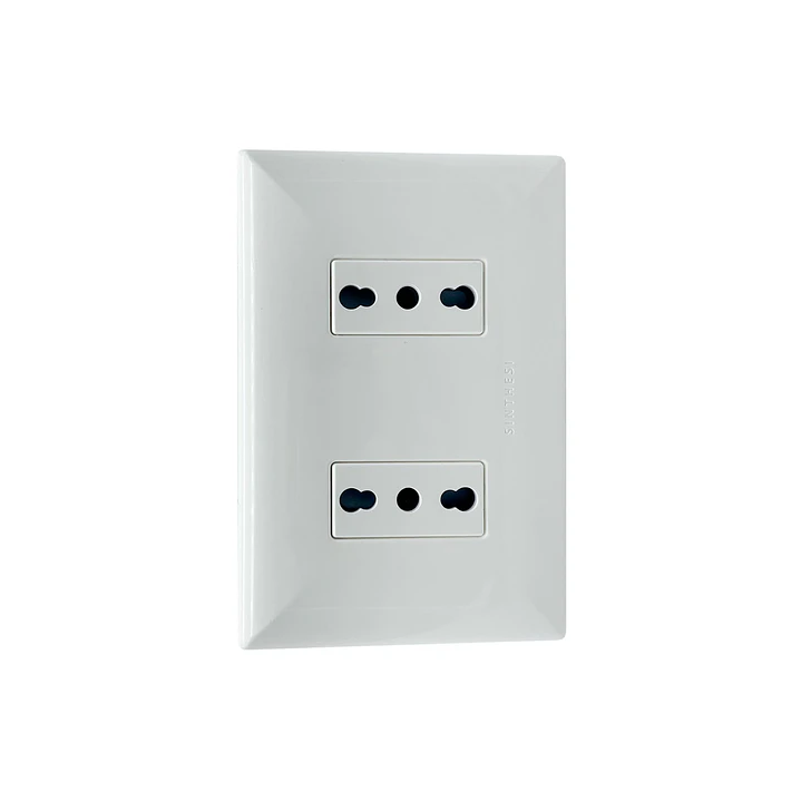 Enchufe Doble 10/16A Blanco S17 Sinthesi 2