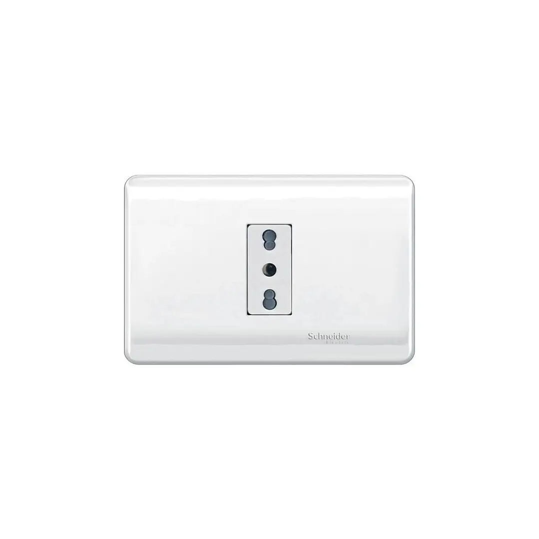 Enchufe Simple 10/16A Genesis Blanco Schneider 1