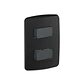 Interruptor Doble 9/12 Miluz Grafito - Miniatura 1