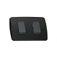 Interruptor Doble 9/12 Miluz Grafito - Miniatura 2
