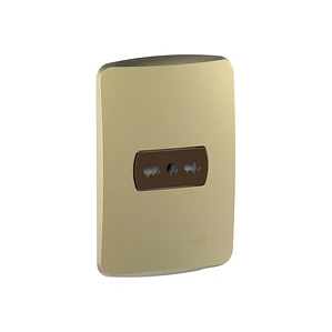 Enchufe Simple 10/16A Dorado/Cafe Miluz S3B60235