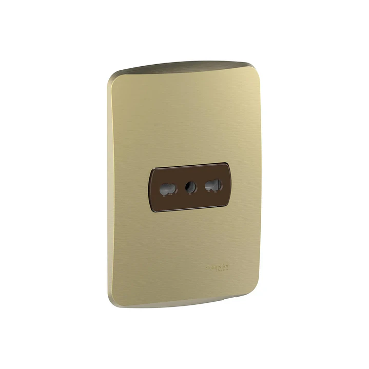 Enchufe Simple 10/16A Dorado/Cafe Miluz S3B60235 1
