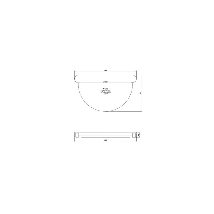 Pack 4 unidades tapa canaleta PVC Blanco Universal P25 2