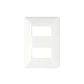 Tapa 2 módulos Blanco Matix SAM503M2BN - Miniatura 2