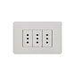 Enchufe triple 10A Matix Blanco SAM5113U3BNF - Miniatura 1