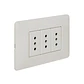 Enchufe triple 10A Matix Blanco SAM5113U3BNF - Miniatura 2