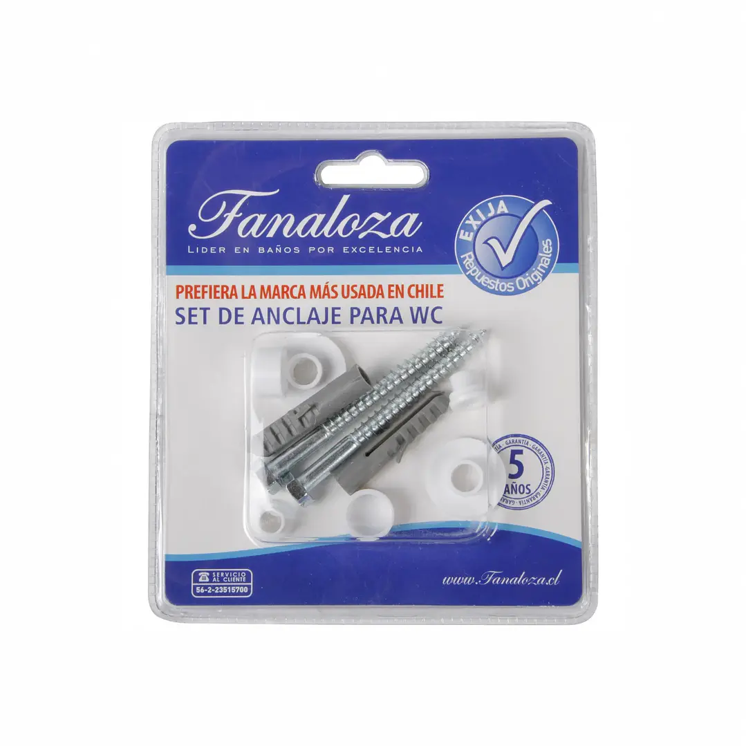 Set Anclaje WC Fanaloza 2