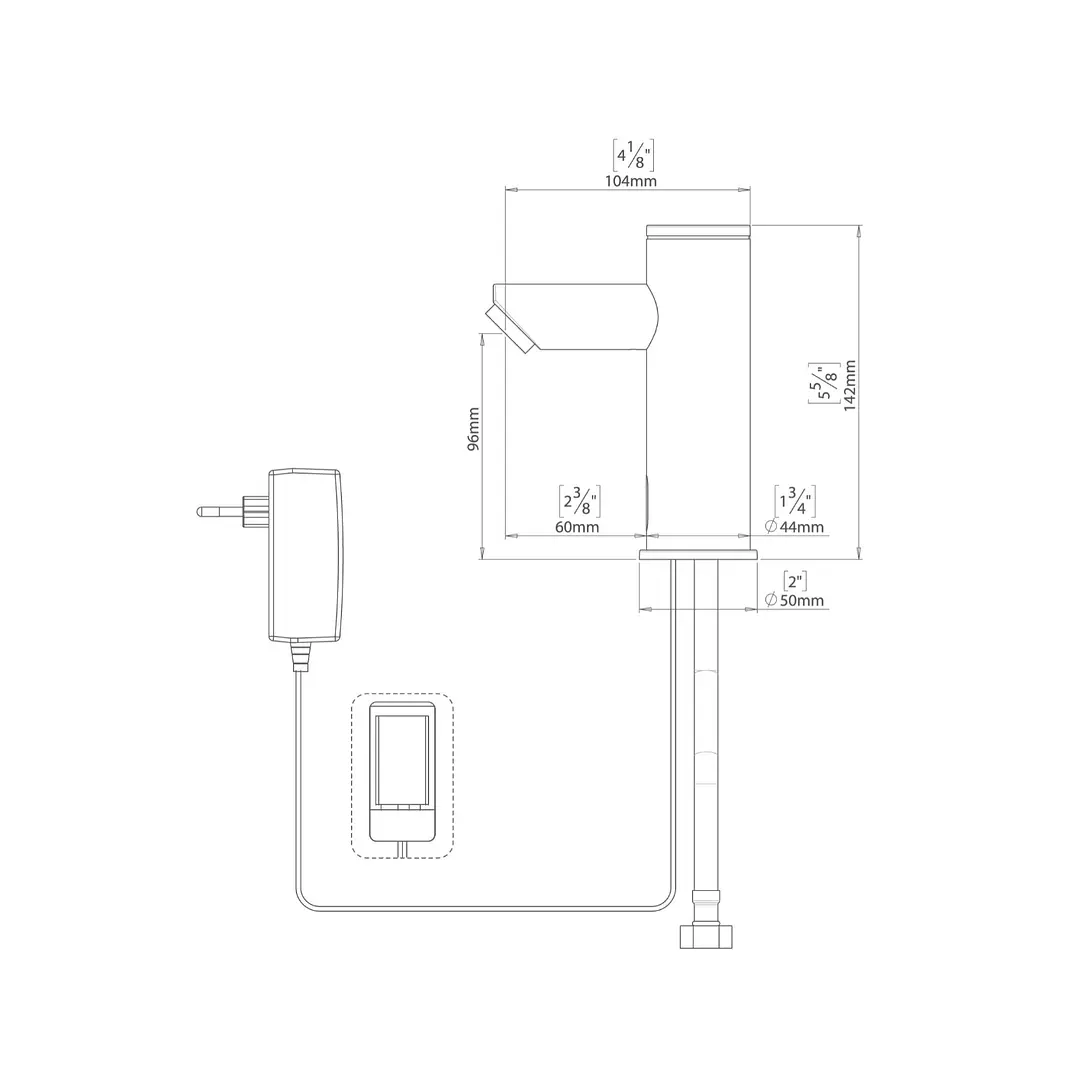 Grifería Lavamanos con Sensor Smart E Cromo Stern 235200 3