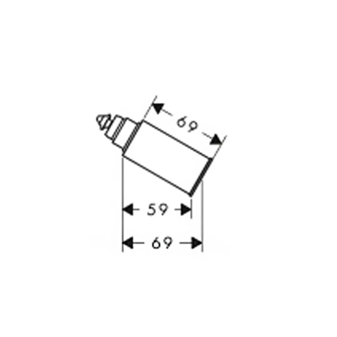 Extensión para Spud 20mm Hansgrohe 1098300 2