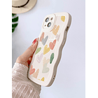 Funda para móvil con patrón de corazón onda con estampado 2