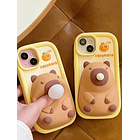 Funda de teléfono suave de silicona con diseño de Capibara de dibujos animados  1