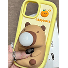 Funda de teléfono suave de silicona con diseño de Capibara de dibujos animados  5