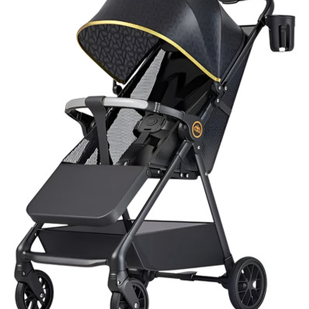 Coche De Bebé Reclinable Con Bandeja Frontal Y Portavaso 1