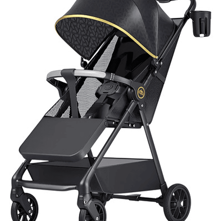 Coche De Bebé Reclinable Con Bandeja Frontal Y Portavaso 1