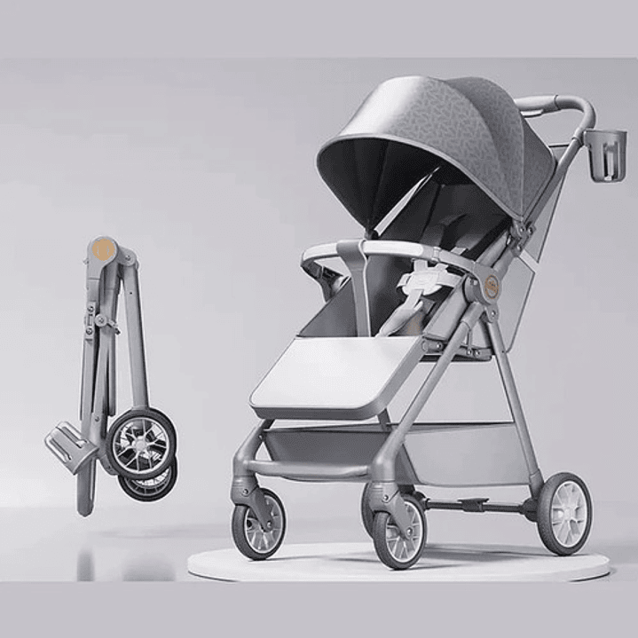 Coche De Bebé Reclinable Con Bandeja Frontal Y Portavaso 15