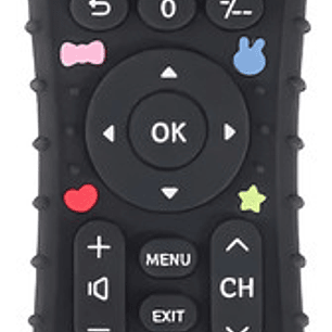 Mordedor Silicona Bebé Diseño Control Remoto  Libre De Bpa