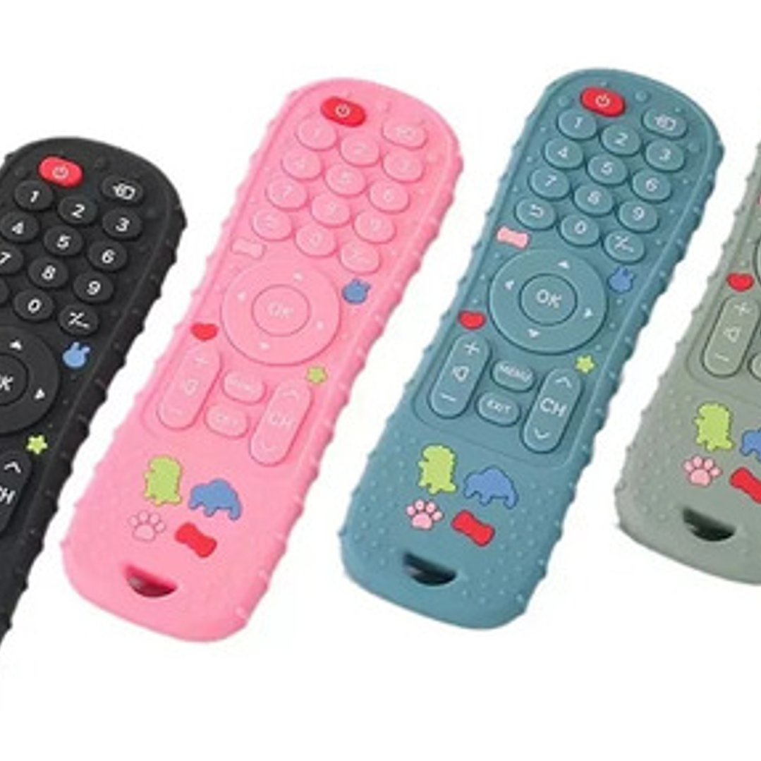 Mordedor Silicona Bebé Diseño Control Remoto  Libre De Bpa 3