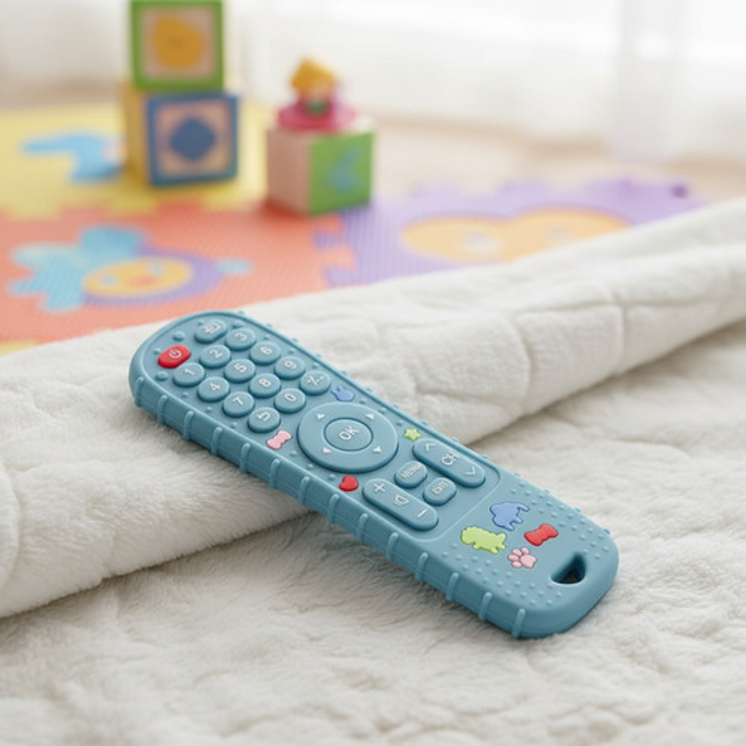 Mordedor Silicona Bebé Diseño Control Remoto  Libre De Bpa 11