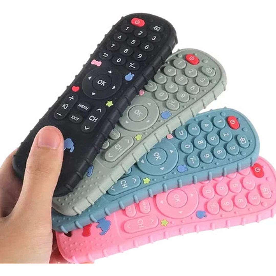 Mordedor Silicona Bebé Diseño Control Remoto  Libre De Bpa 14