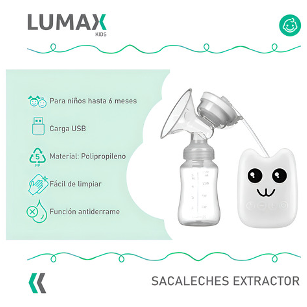 Sacaleche Portatil Usb Extractor De Leche Materna Electrico 2