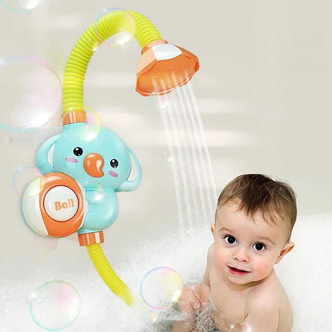 Kit De Bañera, Regadera + Perro Nadador + Juguetes De Agua 2