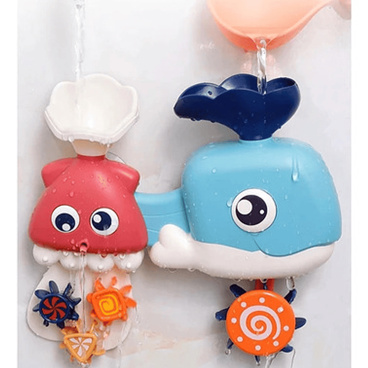 Kit De Bañera, Regadera + Perro Nadador + Juguetes De Agua 4