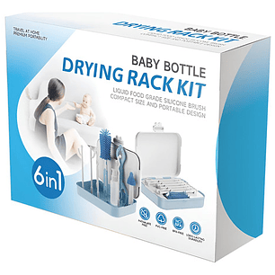 Secador De Mamaderas + Kit De Cepillos De Limpieza