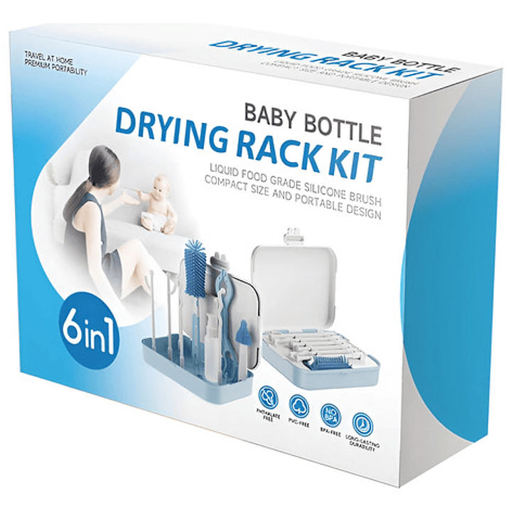 Secador De Mamaderas + Kit De Cepillos De Limpieza 1