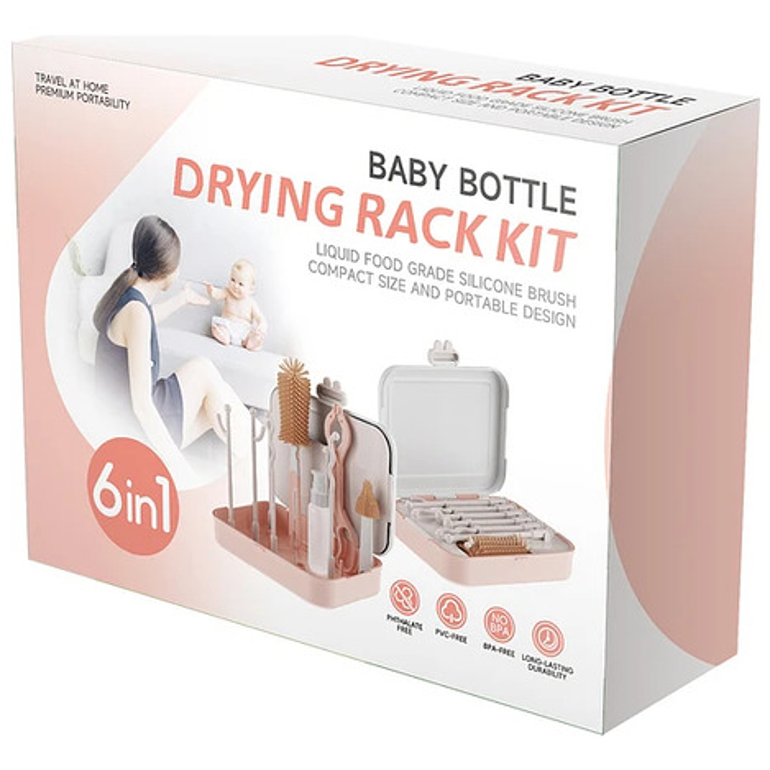 Secador De Mamaderas + Kit De Cepillos De Limpieza 4