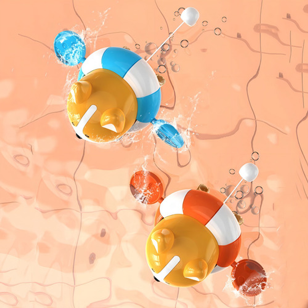 Juguete Para Agua Perro A Cuerda Bebes Y Niños Color Naranjo 4