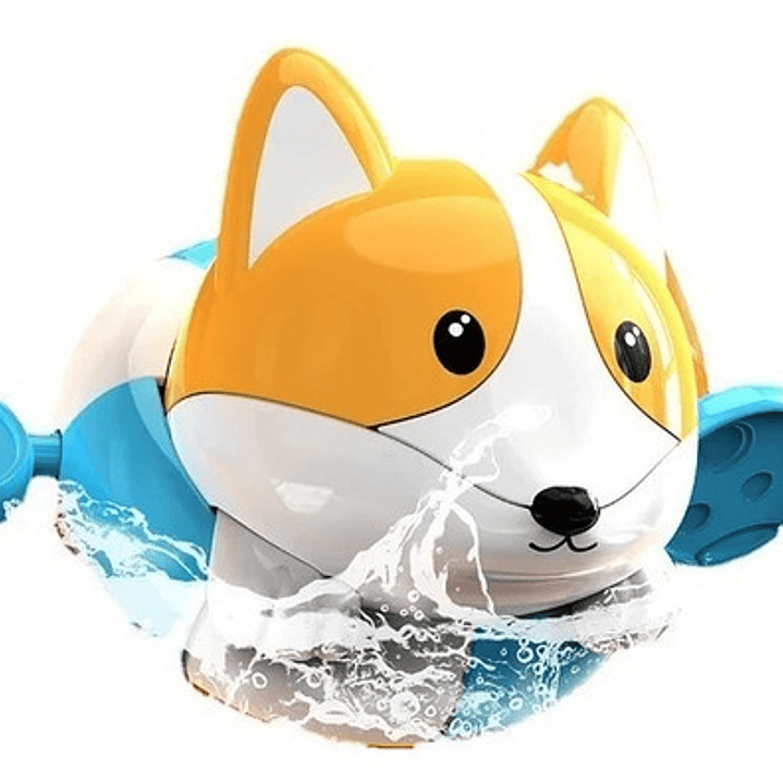 Juguete Para Agua Perro A Cuerda Bebes Y Niños Color Naranjo 5