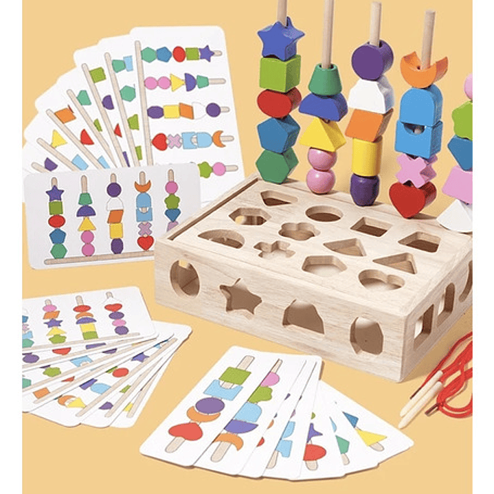 Juguete Juego Educativo Caja Madera Rompecabezas Didáctico 4