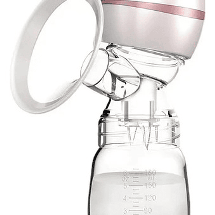 Extractor De Leche Suave Y Silencioso 180ml Inalámbrico Rosa 2
