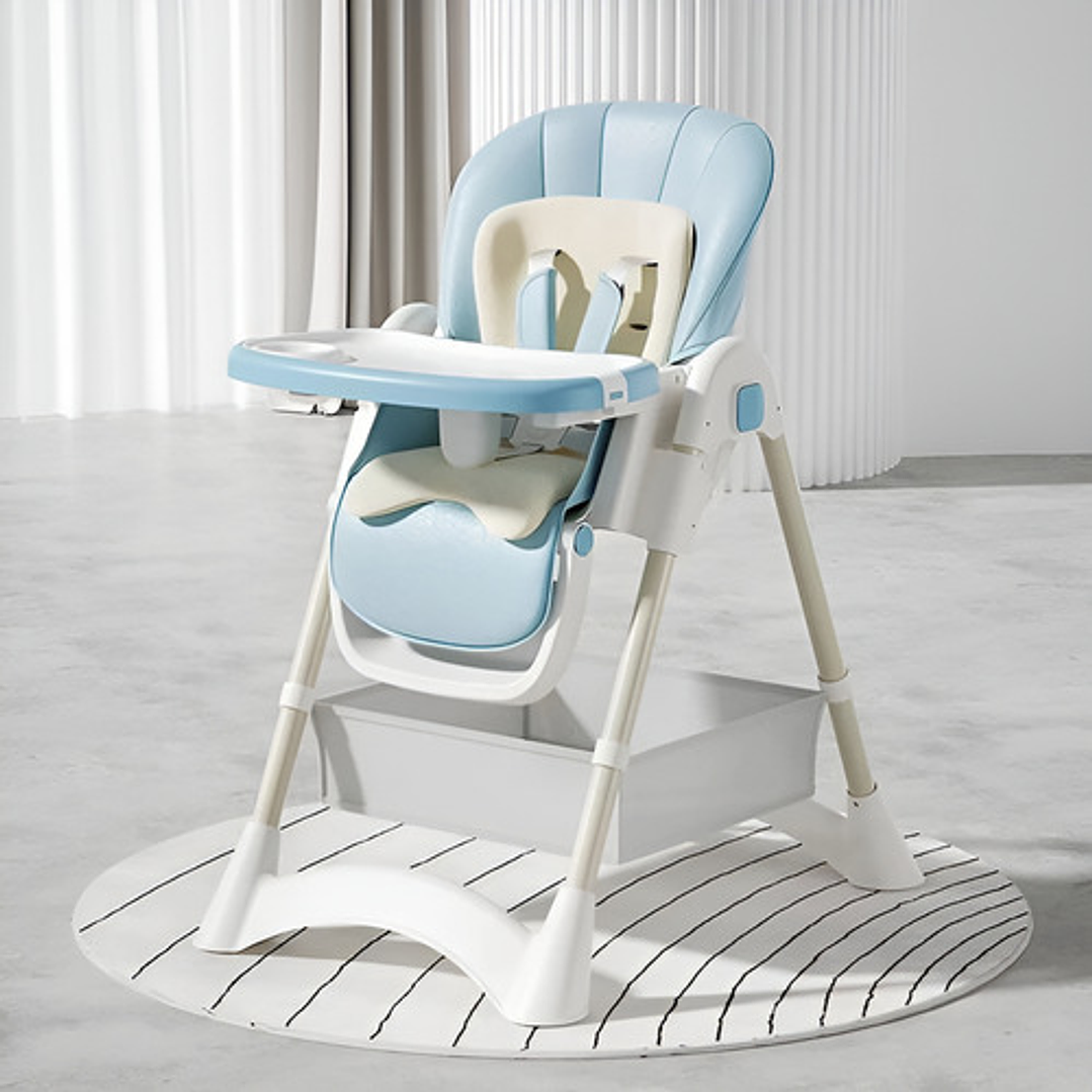 Silla Comedor Bebé Con Altura Ajustable Y Canastillo 1