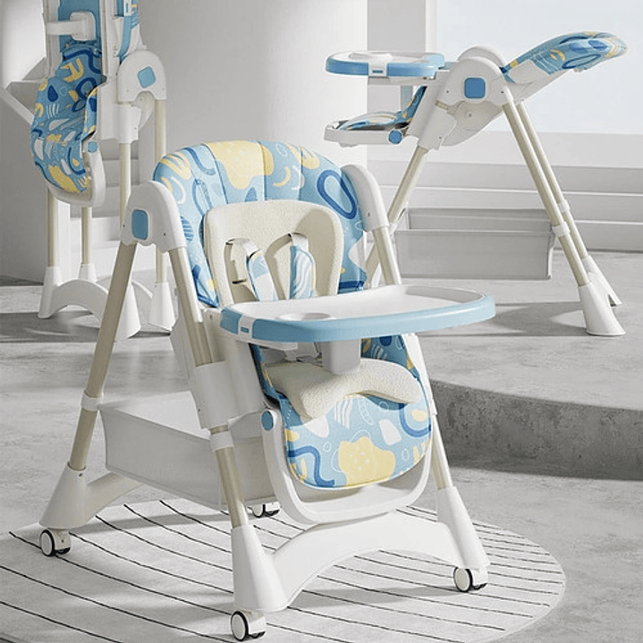 Silla Comedor Bebé Con Altura Ajustable Y Canastillo 10