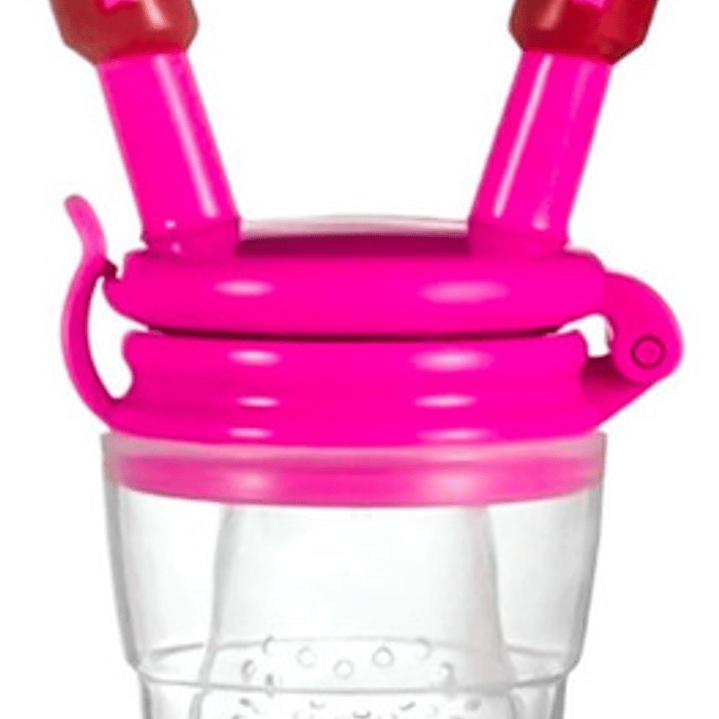 Chupete Mordedor De Silicona Rosa Con Forma De Mordedor Para Frutas 3