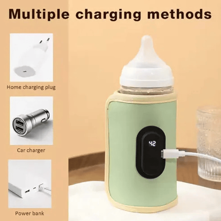 Calentador De Mamadera Portátil Con Pantalla Digital 4