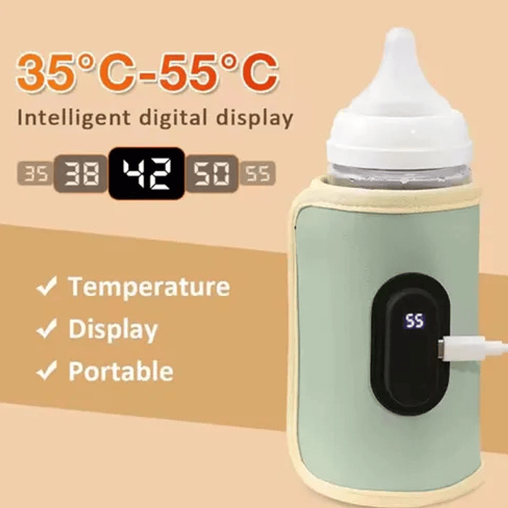 Calentador De Mamadera Portátil Con Pantalla Digital 5