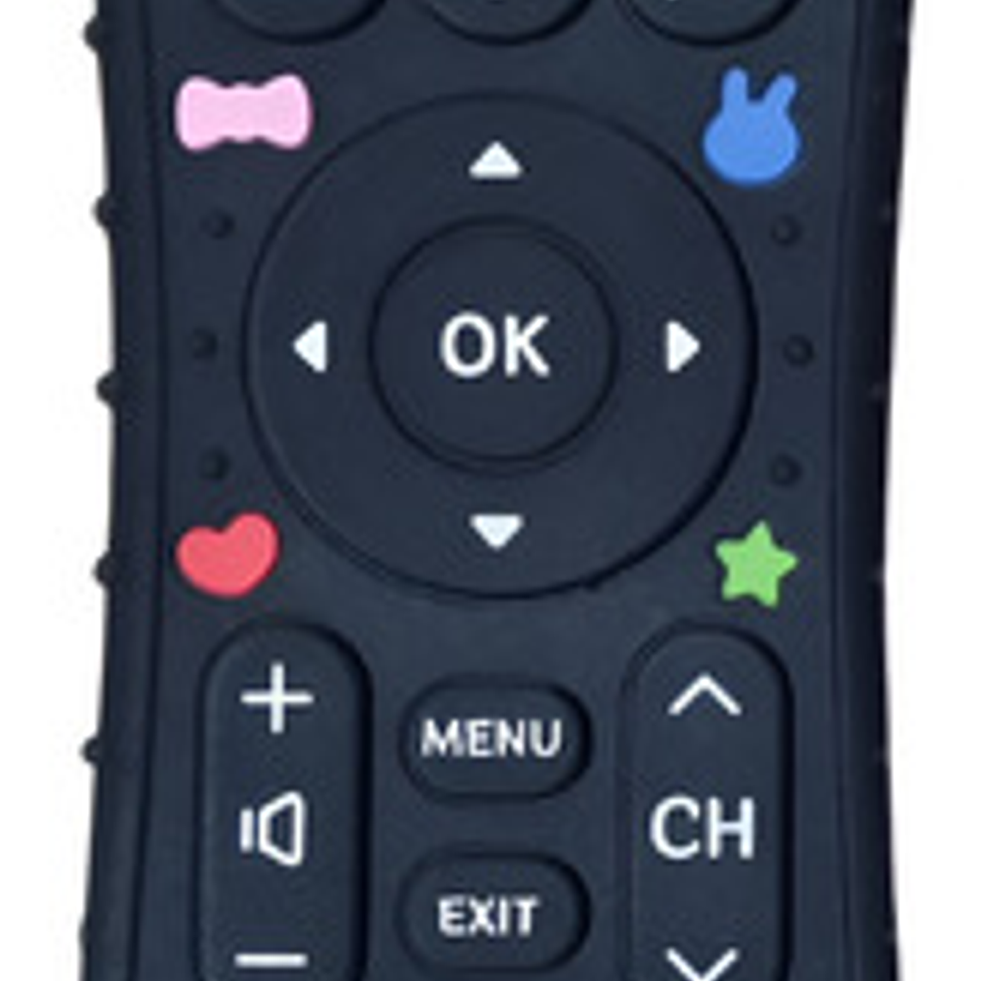 Mordedor Sensorial Silicona Bebé Control Remoto Libre Bpa Ct 1