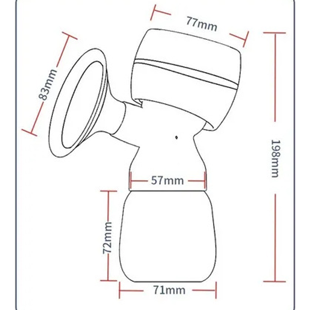 Extractor De Leche Suave Y Silencioso 180ml Inalámbrico Azul 5