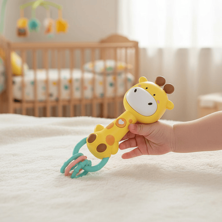 Juguete Mordedor Sonajero Para Bebe Con Sonido Montessori 8