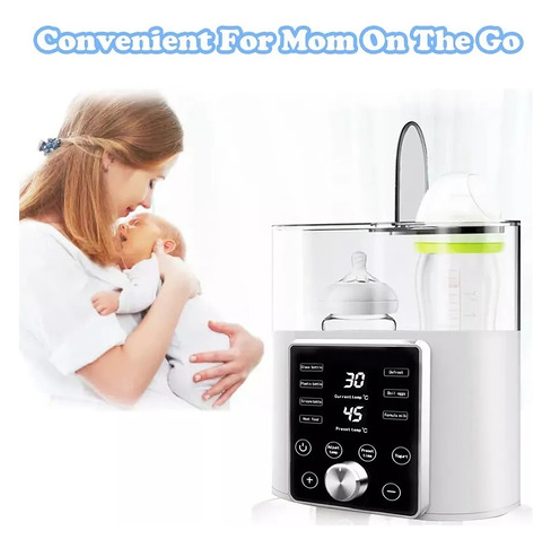 Calentador De Mamaderas Doble Esterilizador 8 En 1 Color Blanco Marca Netsys 8