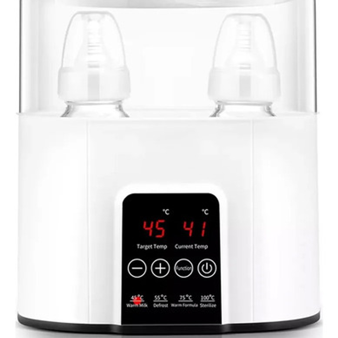 Calentador De Mamaderas Doble Esterilizador 8 En 1 Color Blanco Marca Netsys 9