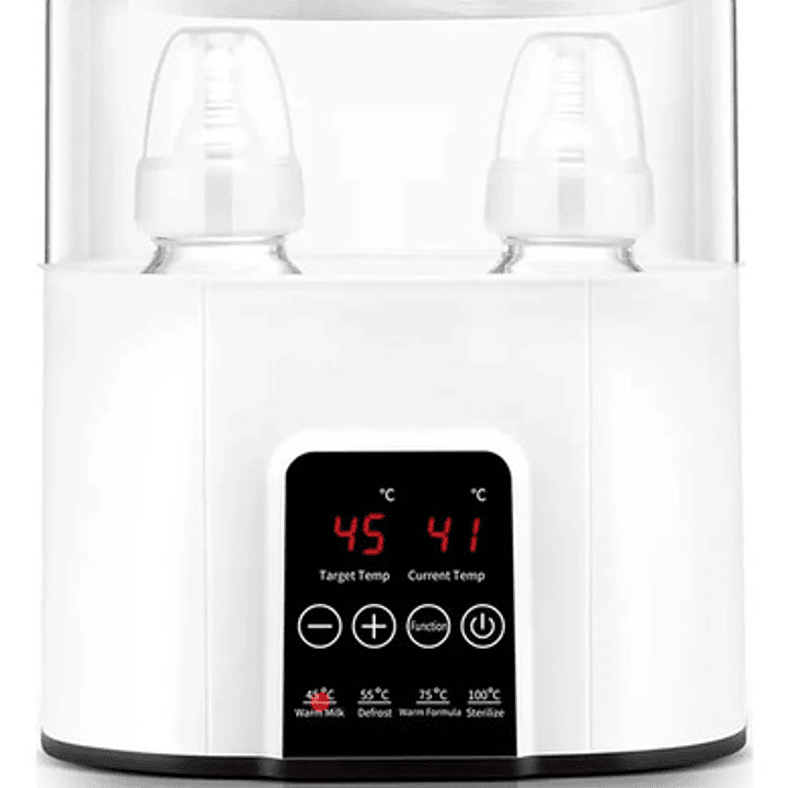 Calentador De Mamaderas Doble Esterilizador 8 En 1 Color Blanco Marca Netsys 9