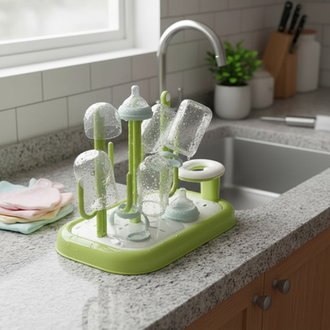 Escurridor Para Mamaderas Y Accesorios  Fácil Limpieza 1