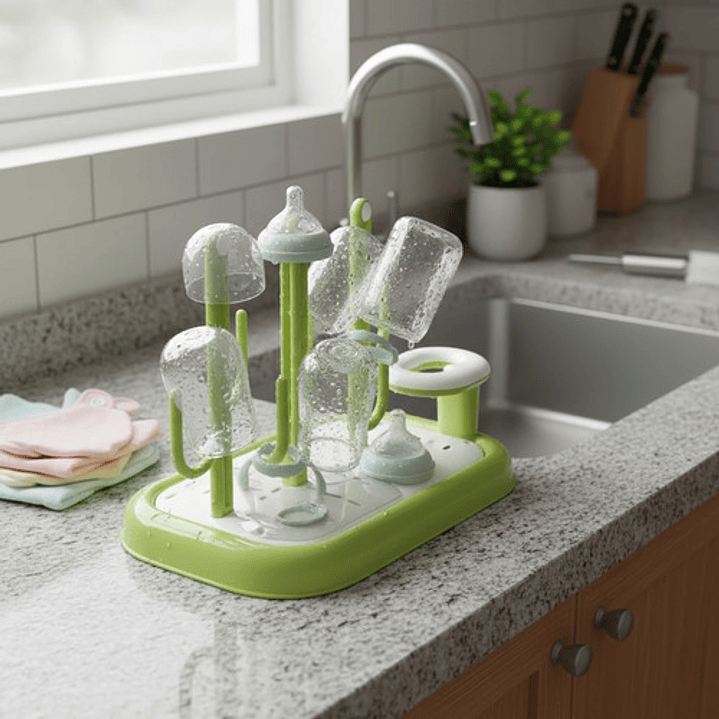 Escurridor Para Mamaderas Y Accesorios  Fácil Limpieza 1