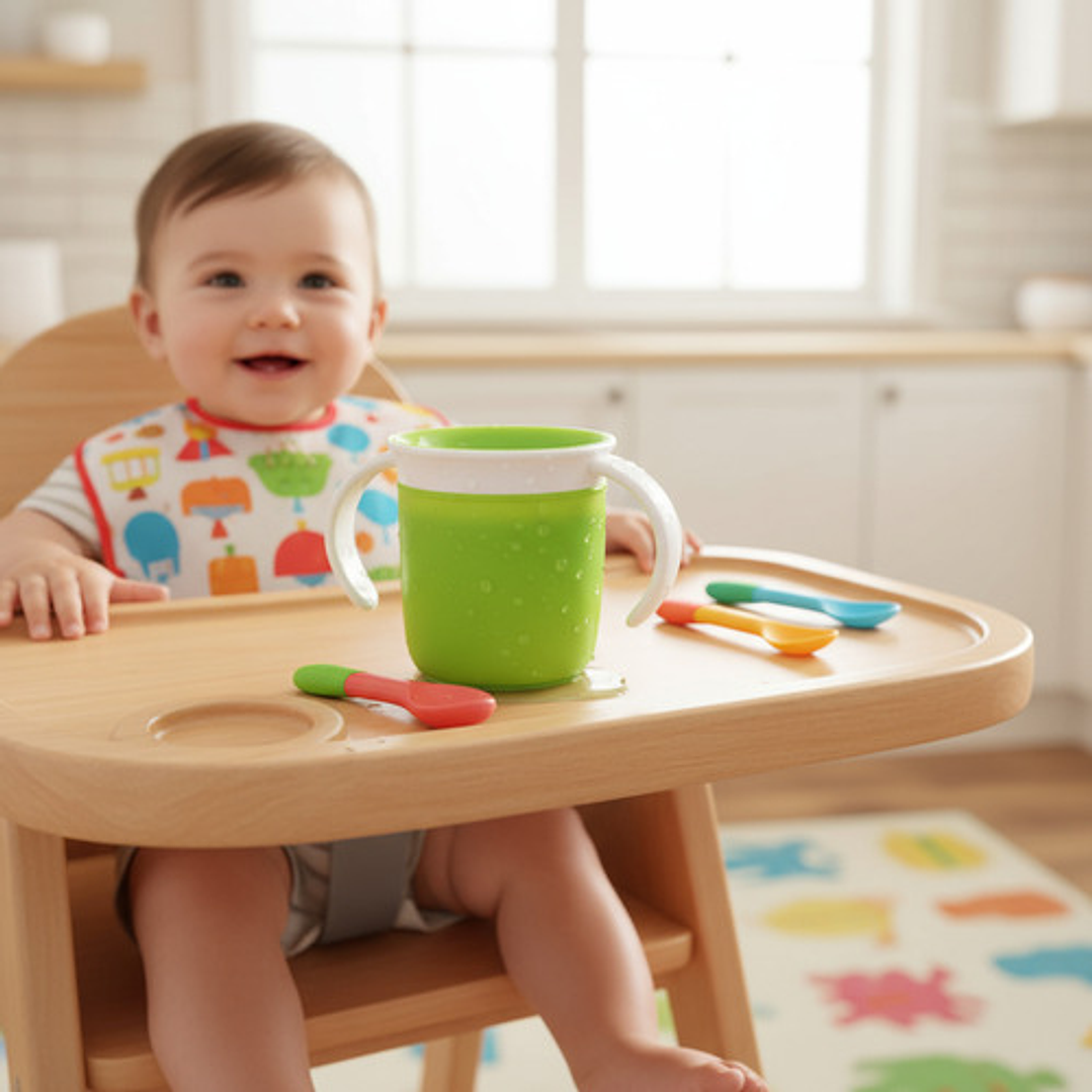 Vaso Antiderrame 360° Para Bebé  Entrenamiento Sin Fugas 7