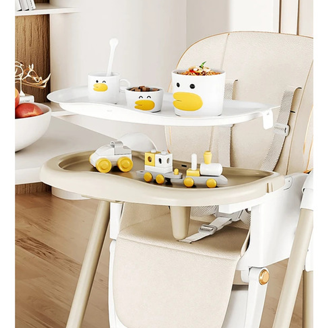 Silla Para Bebé Con Bandeja, Altura Ajustable Y Mecedora 14