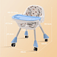 Silla De Comer Con Cinturón Y Ruedas Para Niños, 2 En 1 Color Celeste Moderno - Miniatura 8