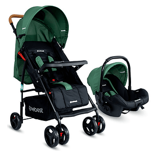 Coche Bebe Travel System Summer Reclinable Color Verde